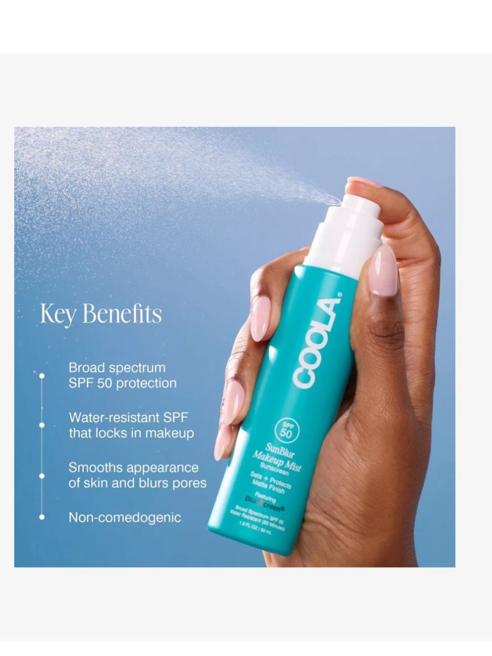COOLA Makeup Setting Spray SPF 30 NEW 1.5 fl ozretail $39